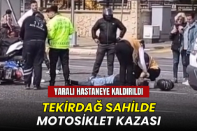 Tekirdağ haberleri - Tekirdağ sahilinde motosiklet kazası