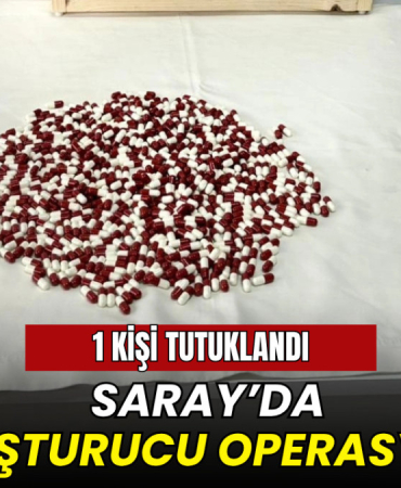 Saray’da uyuşturucu operasyonu: 1 tutuklama