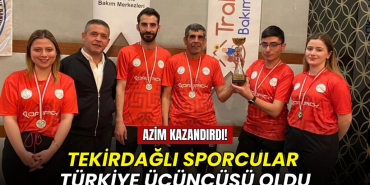 Tekirdağ haberleri - Trakya Bakım Merkezi’nden Türkiye üçüncülüğü