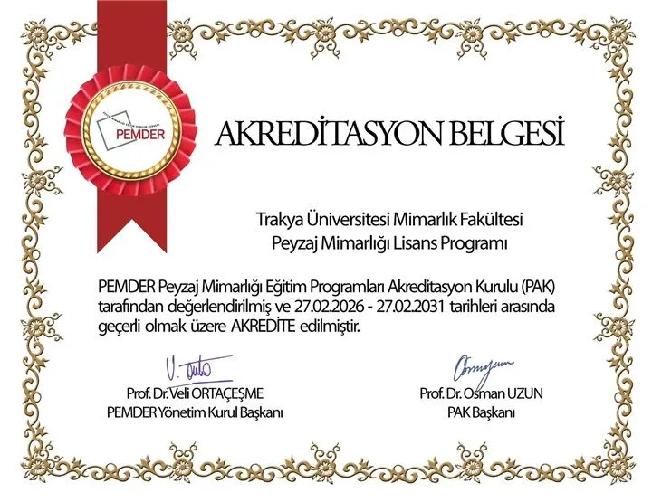 Trakya Üniversitesi eğitim kalitesini tescilledi
