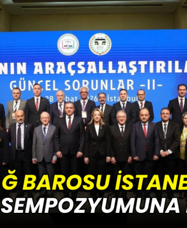 Tekirdağ Barosu İstanbul’daki hukuk sempozyumuna katıldı