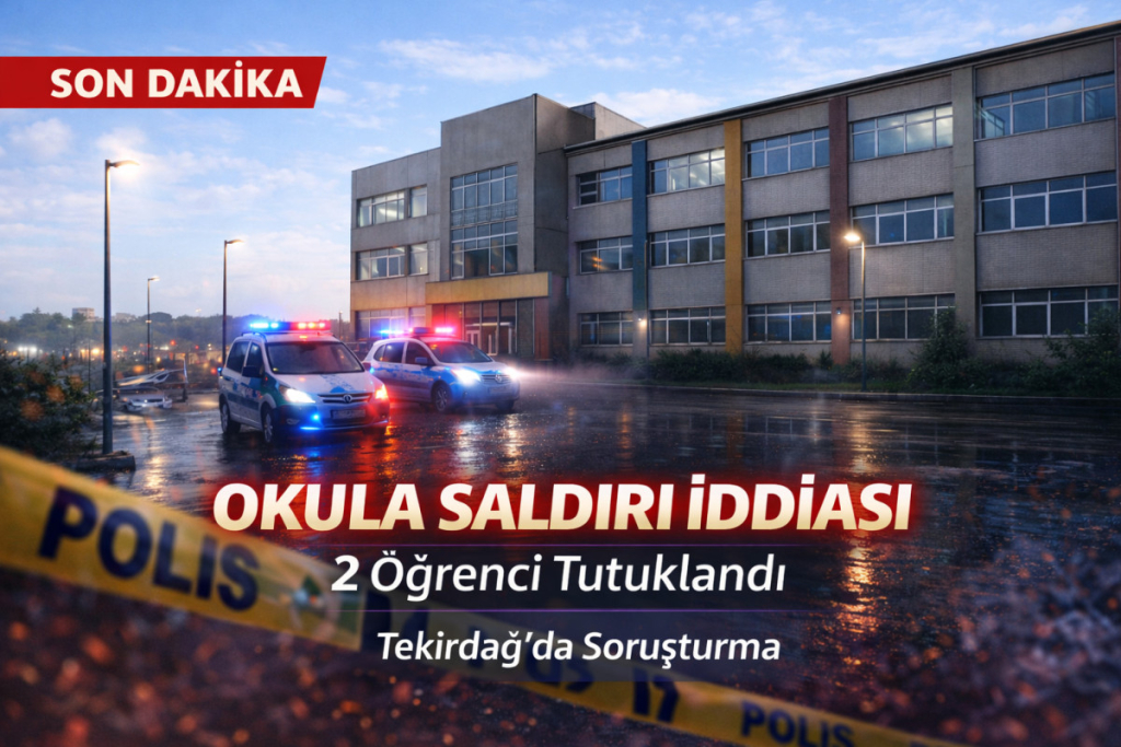 Tekirdağ haberleri - Tekirdağ’da okul saldırısı iddiasında 2 tutuklama