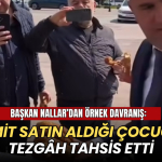 Tekirdağ haberleri - Başkan Nallar’dan örnek davranış: Simit satın aldığı çocuğa tezgâh tahsis etti
