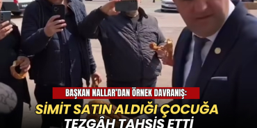 Tekirdağ haberleri - Başkan Nallar’dan örnek davranış: Simit satın aldığı çocuğa tezgâh tahsis etti