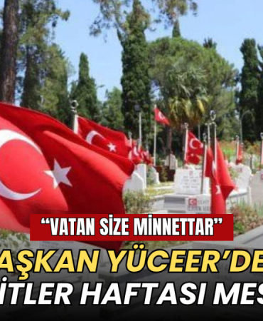 Başkan Yüceer’den Şehitler Haftası mesajı: Vatan size minnettar 5 Tekirdağ haberleri - Başkan Yüceer'den Şehitler Haftası mesajı: Vatan size minnettar