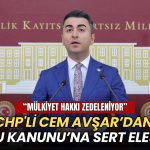 Tekirdağ haberleri - CHP'li Avşar’dan Tapu Kanunu’na sert eleştiri: Mülkiyet hakkı zedeleniyor