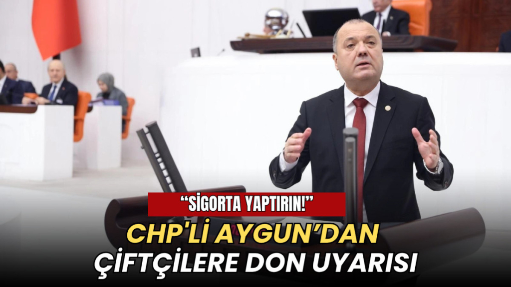 Tekirdağ haberleri - CHP'li Aygun’dan çiftçilere don uyarısı: Sigorta yaptırın