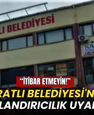 Muratlı Belediyesi'nden dolandırıcılık uyarısı: İtibar etmeyin! 10 Tekirdağ haberleri - Muratlı Belediyesi'nden dolandırıcılık uyarısı: İtibar etmeyin!