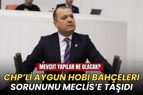 Tekirdağ haberleri - CHP'li Aygun, hobi bahçeleri sorununu Meclis'e taşıdı: Mevcut yapılar ne olacak?