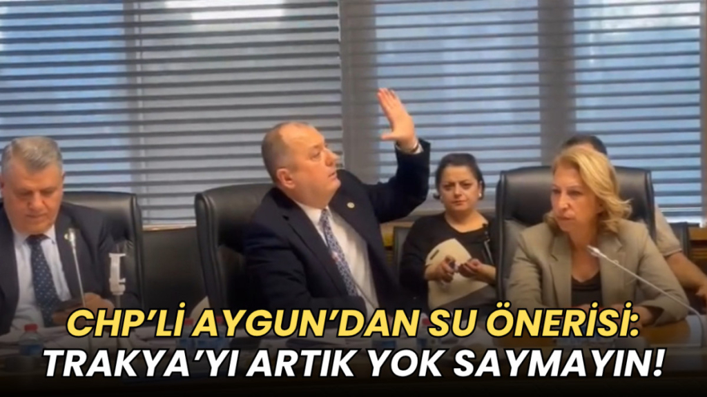 Tekirdağ haberleri - İlhami Özcan Aygun Meriç Nehri su önerisi