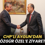 Tekirdağ haberleri - CHP'li İlhami Özcan Aygun’dan Özgür Özel’e ziyaret
