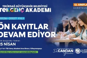 Tekirdağ haberleri - Tekirdağ Büyükşehir'den öğrencilere ücretsiz eğitim desteği