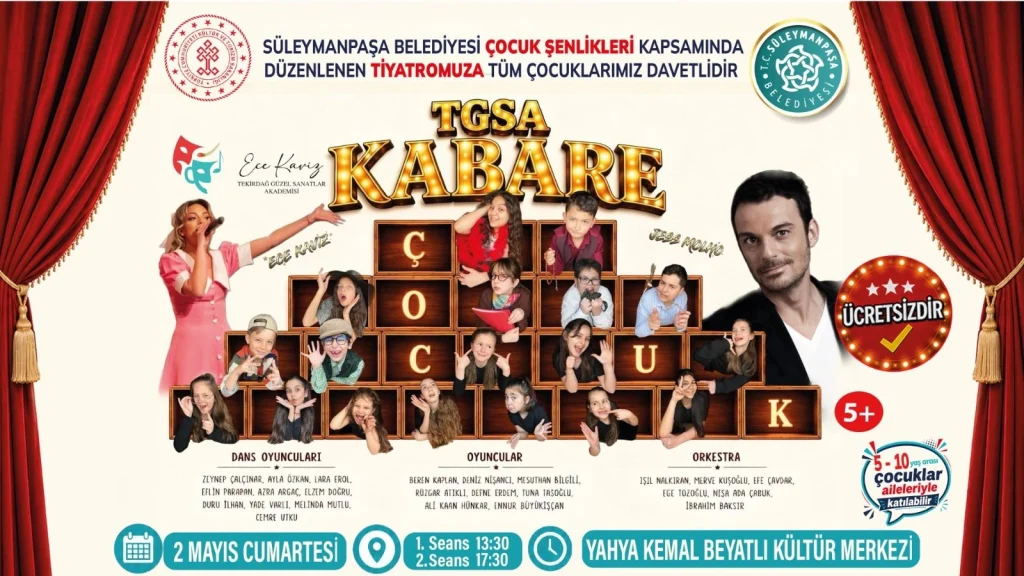 Tekirdağ haberleri - Süleymanpaşa'da çocuklar sahneyle buluşacak