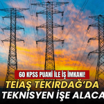 Tekirdağ haberleri - TEİAŞ Tekirdağ'da 11 tekniker işe alacak
