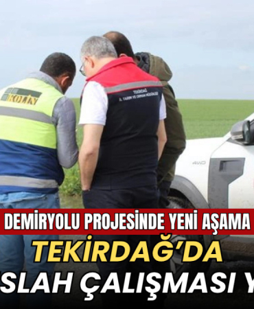 Demiryolu projesinde yeni aşama: Tekirdağ’da mera ıslah çalışması yapıldı 10 Tekirdağ haberleri - Demiryolu projesinde yeni aşama: Tekirdağ’da mera ıslah çalışması yapıldı