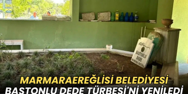 Tekirdağ haberleri - Marmaraereğlisi Belediyesi Bastonlu Dede Türbesi'ni yeniledi