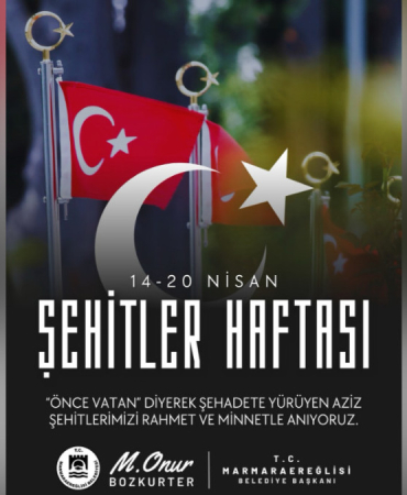 Başkan Bozkurter'den Şehitler Haftası mesajı: Ruhları şad mekânları cennet olsun 3 Tekirdağ haberleri - Başkan Bozkurter'den Şehitler Haftası mesajı