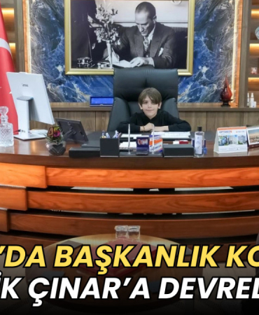 Saray’da başkanlık koltuğu minik Çınar’a devredildi 2 Tekirdağ haberleri - Saray’da başkanlık koltuğu minik Çınar’a devredildi