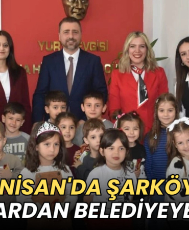 Şarköy’de 23 Nisan buluşması: Minikler belediyede ağırlandı 5 Tekirdağ haberleri - 23 Nisan'da Şarköylü çocuklardan belediyeye ziyaret