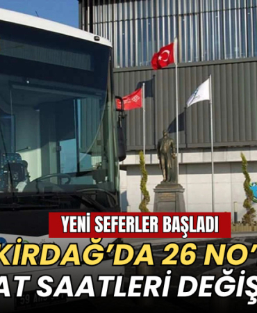 Tekirdağ’da 26 No’lu hat saatleri değişti: Yeni seferler başladı 10 Tekirdağ haberleri - Tekirdağ’da 26 No’lu hat saatleri değişti: Yeni seferler başladı