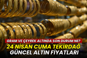 Tekirdağ haberleri - Tekirdağ altın fiyatları 24 Nisan 2026: Gram, çeyrek ve Cumhuriyet altını ne kadar?