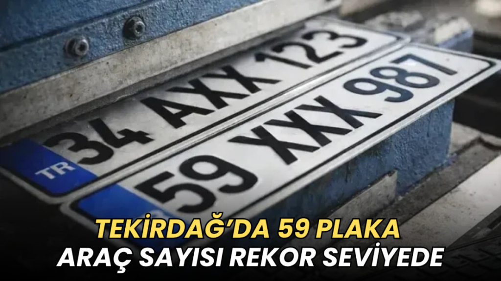 Tekirdağ haberleri - 400 bine yaklaştı... Tekirdağ’da araç sayısı rekor seviyede