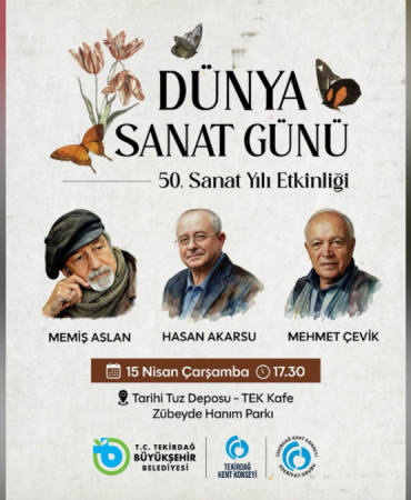 Tekirdağ'da "50. Sanat Yılı" etkinliği: Sanatseverler bu etkinlikte buluşacak! 2 Tekirdağ haberleri - Tekirdağ'da "50. Sanat Yılı" etkinliği: Sanatseverler bu etkinlikte buluşacak!