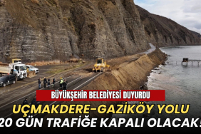 Tekirdağ haberleri - Büyükşehir Belediyesi duyurdu: Uçmakdere-Gaziköy yolu 20 gün trafiğe kapalı olacak!