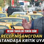 Tekirdağ haberleri - Recep Nişancı'dan korsan taksilere karşı uyarı