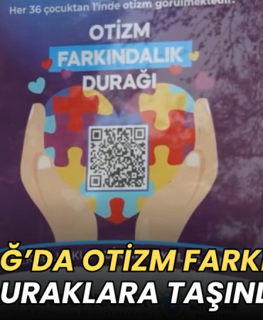 Tekirdağ’da otizm farkındalığı duraklara taşındı 7 Tekirdağ haberleri - Tekirdağ’da otizm farkındalığı duraklara taşındı