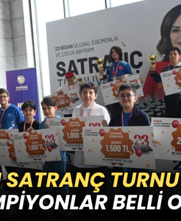 Tekirdağ haberleri - Tekirdağ'da 23 Nisan satranç turnuvasında şampiyonlar belli oldu