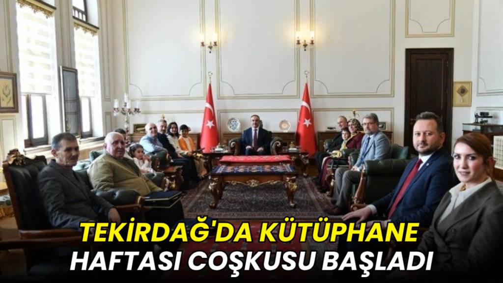 Tekirdağ haberleri - Kütüphane Haftası etkinlikleri için ziyaret