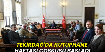 Tekirdağ haberleri - Kütüphane Haftası etkinlikleri için ziyaret