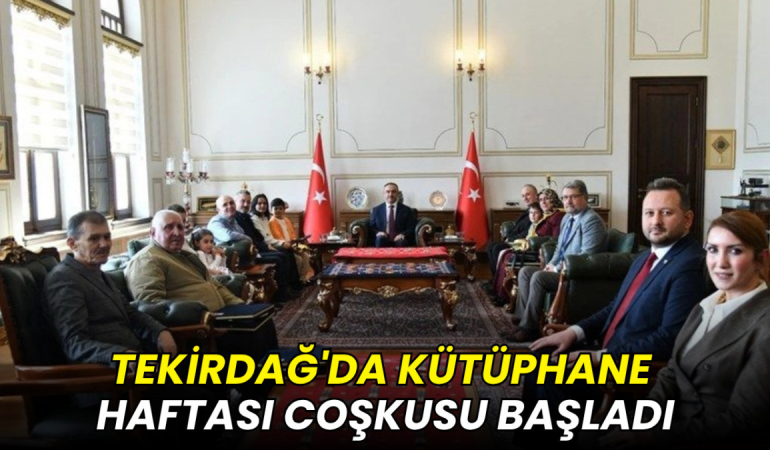Tekirdağ haberleri - Kütüphane Haftası etkinlikleri için ziyaret