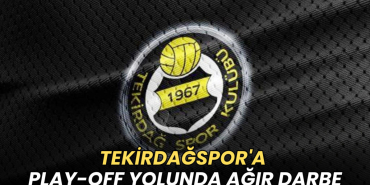 Tekirdağ haberleri - Tekirdağspor'a play-off yolunda ağır darbe