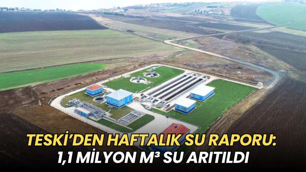 Tekirdağ haberleri - TESKİ’den haftalık su raporu: 1,1 milyon m³ su arıtıldı