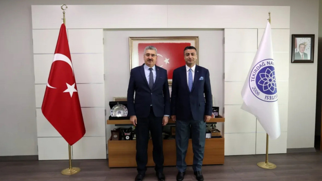 Tekirdağ haberleri - TESKİ Genel Müdürü Özgül’den NKÜ Rektörü Şahin’e ziyaret