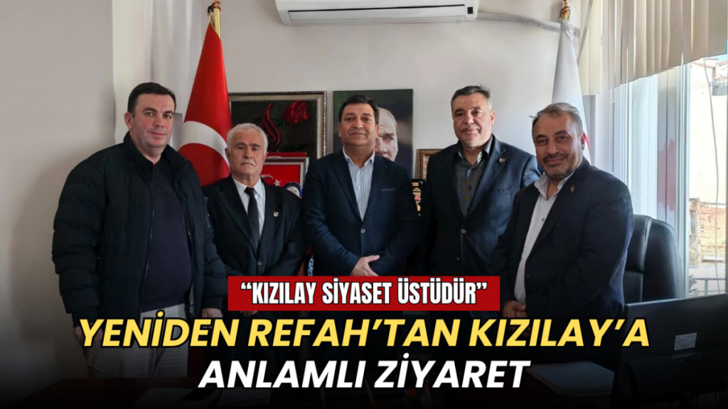 Tekirdağ haberleri - Yeniden Refah Partisi Kızılay ziyareti