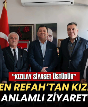 Tekirdağ haberleri - Yeniden Refah Partisi Kızılay ziyareti