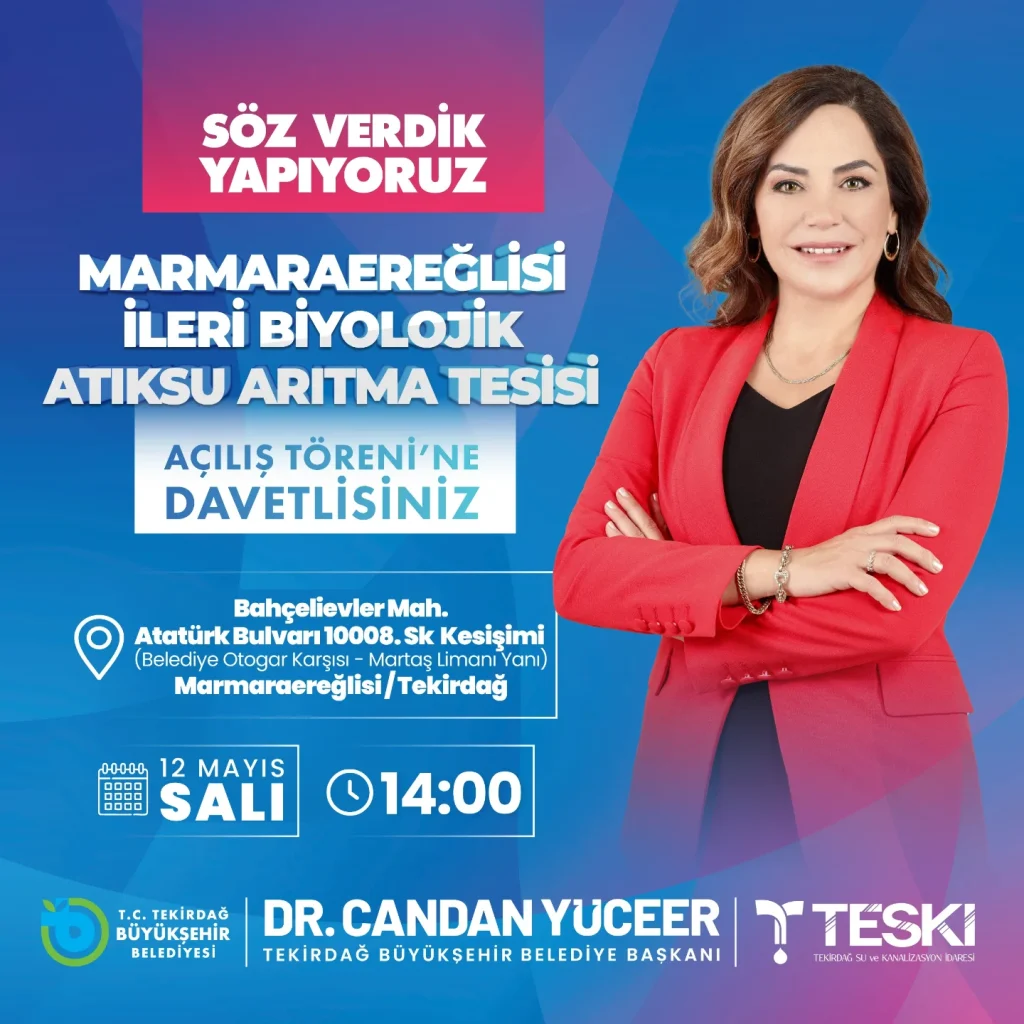 Tekirdağ haberleri - Marmaraereğlisi İleri Biyolojik Atıksu Arıtma Tesisi açılıyor