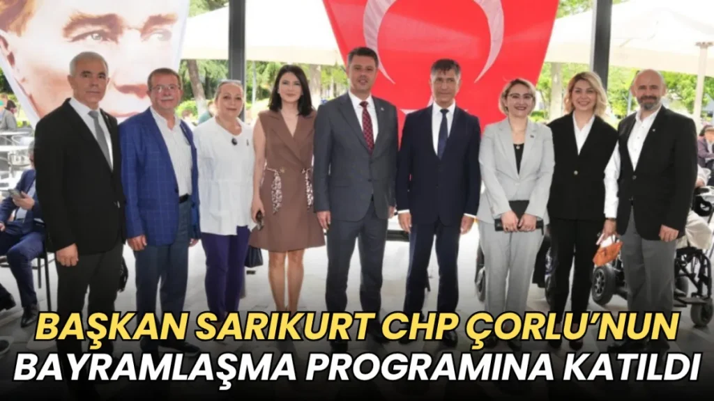 Tekirdağ haberleri - Ahmet Sarıkurt CHP Çorlu’nun bayramlaşma programına katıldı
