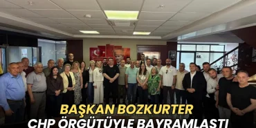 Tekirdağ haberleri - Başkan Bozkurter CHP örgütüyle bayramlaştı