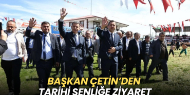 Tekirdağ haberleri - Başkan Çetin’den tarihi şenliğe ziyaret
