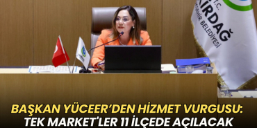 Tekirdağ haberleri - Candan Yüceer: TEK Market'ler 11 ilçede açılacak