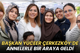Tekirdağ haberleri - Candan Yüceer Çerkezköy'de annelerle bir araya geldi