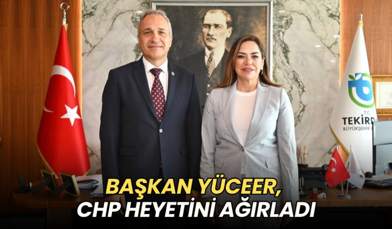 Başkan Yüceer, CHP heyetini ağırladı 6 Tekirdağ haberleri - Candan Yüceer, CHP heyetini Tekirdağ Büyükşehir Belediyesi’nde ağırladı