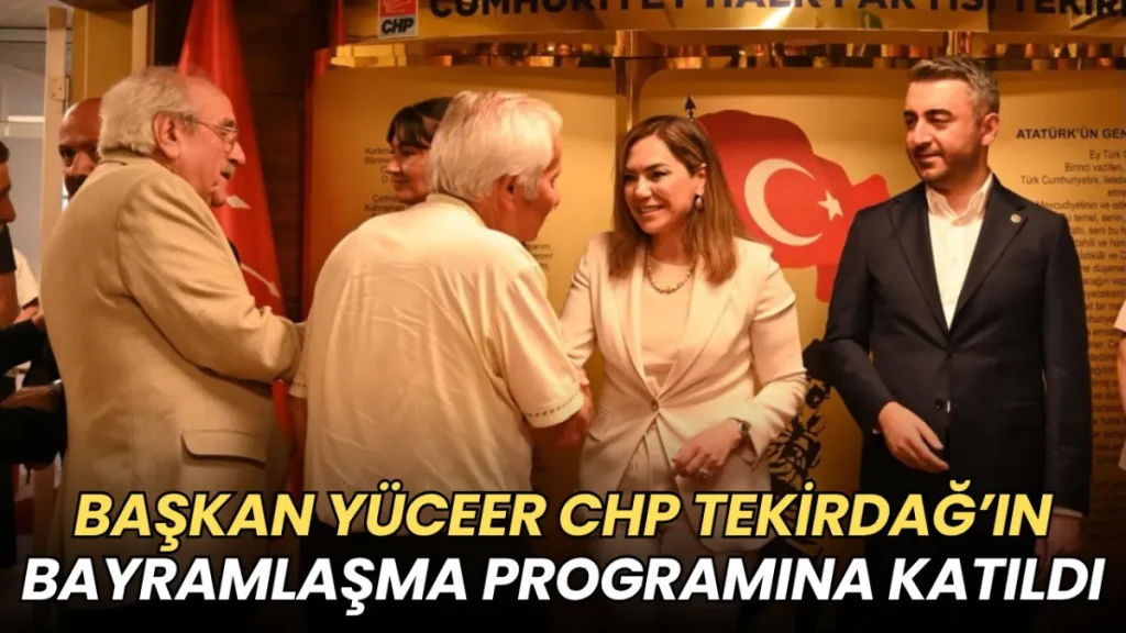 Tekirdağ haberleri - Candan Yüceer CHP Tekirdağ’ın bayramlaşma programına katıldı