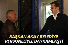 Başkan Akay belediye personelleriyle bayramlaştı 8 Tekirdağ haberleri - Başkan Akay belediye personeliyle bayramlaştı