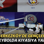 Tekirdağ haberleri - Çerkezköy'de gençler voleybolda kıyasıya yarıştı