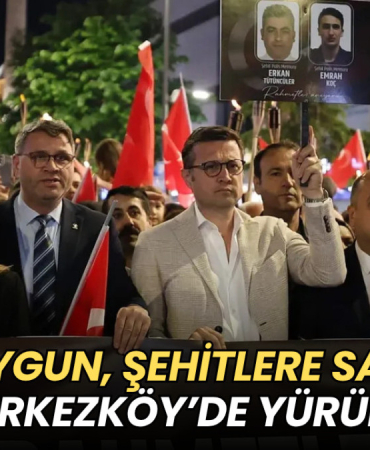 Tekirdağ haberleri - CHP'li Aygun, şehitlere saygı için Çerkezköy’de yürüdü
